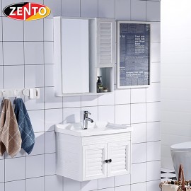 Bộ tủ, chậu, kệ gương Lavabo ZT-LV931 (Aluminum)