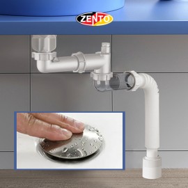 Bộ xi phông nhấn & ống xả mềm lavabo ZXP047