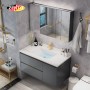 Bộ tủ, chậu âm, bàn đá, tủ gương Lavabo ZT-LV8955