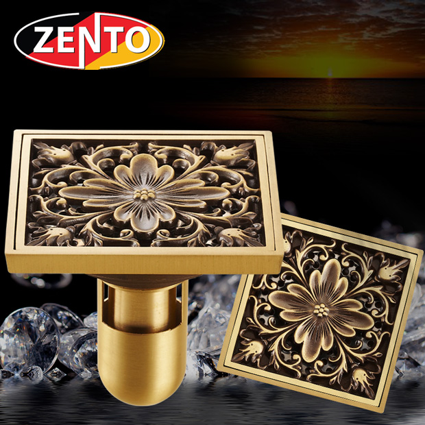 Thoát sàn chống mùi giả cổ 3D Zento ZT659 Thoát sàn chống mùi giả cổ 3D Zento ZT659