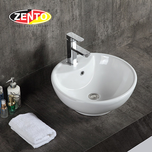 Chậu lavabo đặt bàn Zento LV028 (460x460x180mm)