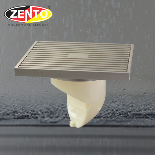 Phễu thoát sàn chống mùi & côn trùng ZT5701-Brushed (120x120mm) Phễu thoát sàn chống mùi & côn trùng ZT5701-Brushed (120x120mm)