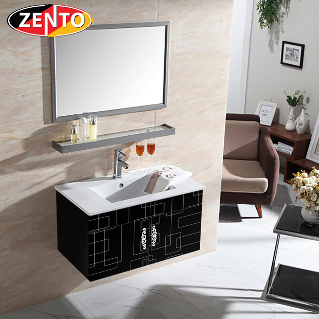 Bộ tủ chậu kệ gương Lavabo inox ZT-LV545-1E Bộ tủ chậu kệ gương Lavabo inox ZT-LV545-1E