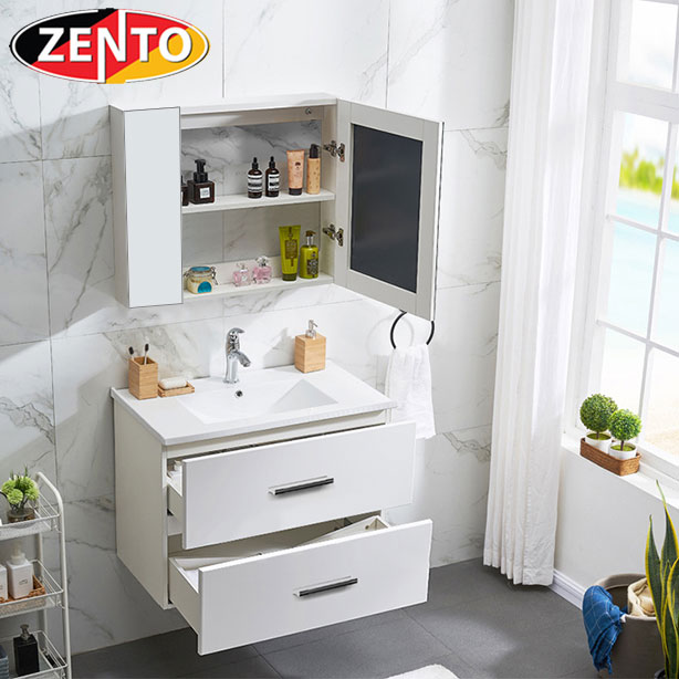 Bộ tủ, chậu, kệ gương Lavabo mini ZT-LV955A (cánh Acrylic)