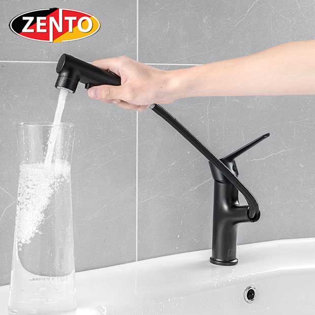 Vòi lavabo nóng lạnh Pulldown Spray ZT2130-B (Dây rút) Vòi lavabo nóng lạnh Pulldown Spray ZT2130-B (Dây rút)