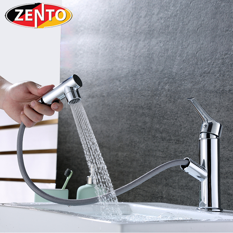 Vòi lavabo nóng lạnh Pulldown Spray ZT2131-C (Dây rút)