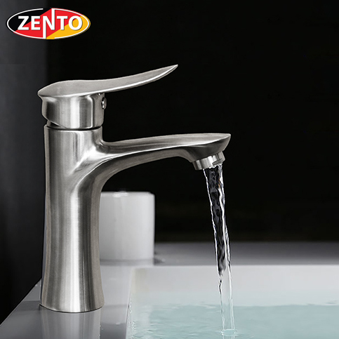 Vòi lavabo nóng lạnh inox 304 Shark Zento SUS3308-1