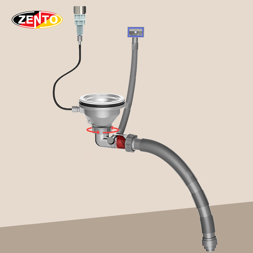 Bộ xi phông ống xả chậu rửa chén, bát 1 hố XP320 Bộ xi phông ống xả chậu rửa chén, bát 1 hố XP320